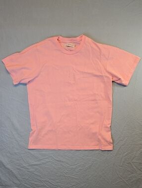Teddy Fresh Pastel Pink Bear Short Sleeve Heavyweight Cotton Crewneck T-Shirt